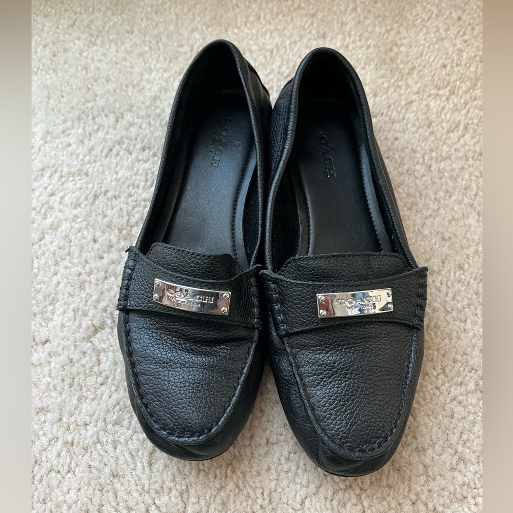 Black Coach loafers